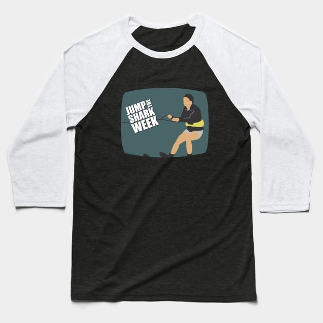 Jump the Shark Week Baseball T-Shirt by GloopTrekker